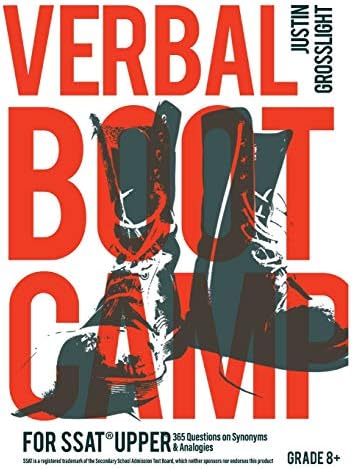 Verbal Boot Camp for the SSAT Upper: 365 Questions on Synonyms & Analogies
