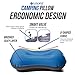 Inflatable Outdoor Travel/Camping Pillow - 4 Colors - Sleep Soundly With This Innovative Cushion Which Fits In Your Pocket - Brushed Silky Layer for Extra Comfort - Perfect For The Adventurer, Orange 