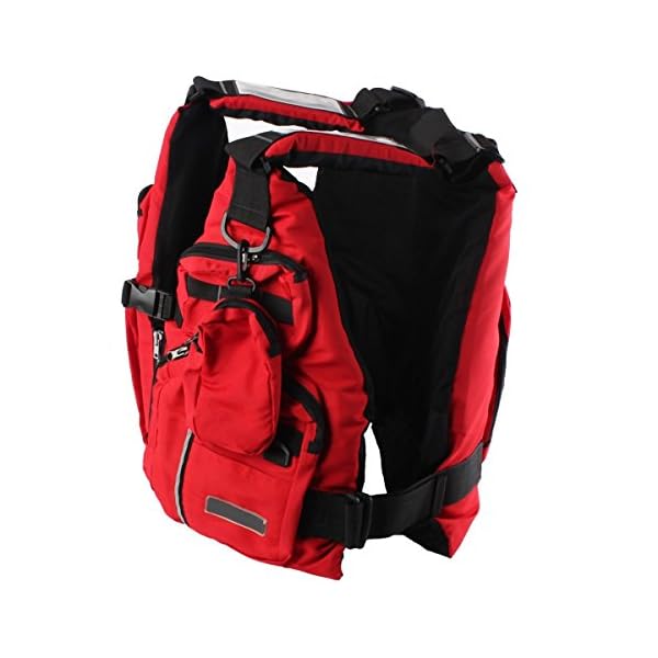 Red-Adult-Buoyancy-Aid-Sailing-Fishing-Kayak-Canoeing-Life-Jacket-Vest