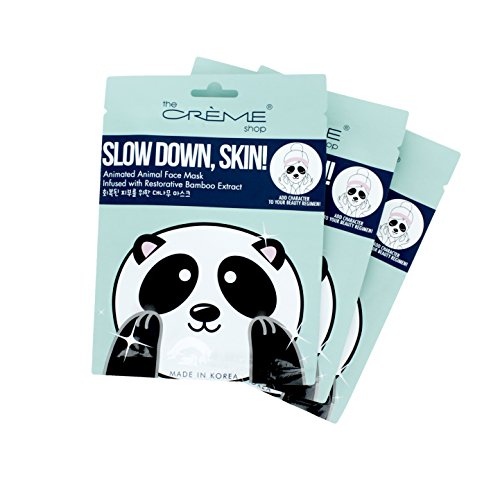 The Creme Shop - Slow Down, Skin! (Panda Face Mask) 3 Piece Value Set - Bamboo Extract