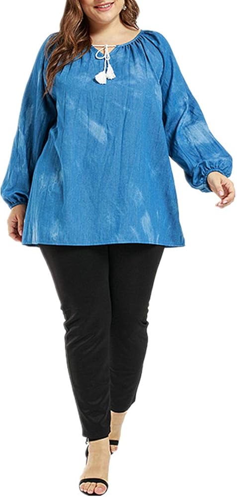 plus size denim tunic