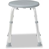 Medline Round Shower Stools, Grey