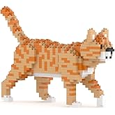JEKCA Orange Tabby Cat Mini 01S | Mini Cat Plastic Building Blocks | Age 14+