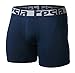 TSLA Men's Breathable Underwear, Performance Cooling Mesh Boxer Briefs, Open Fly Trunks with Pouch, Fly-Front 6inch 2pack Navy/Blue, Medium
