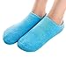 Makhry Blue SPA Moisturizing Silicone Gel Soft Socks Dry Cracked Heel Care Skin Repair Therapy Treatment Comfy Recovery Socks (Blue)