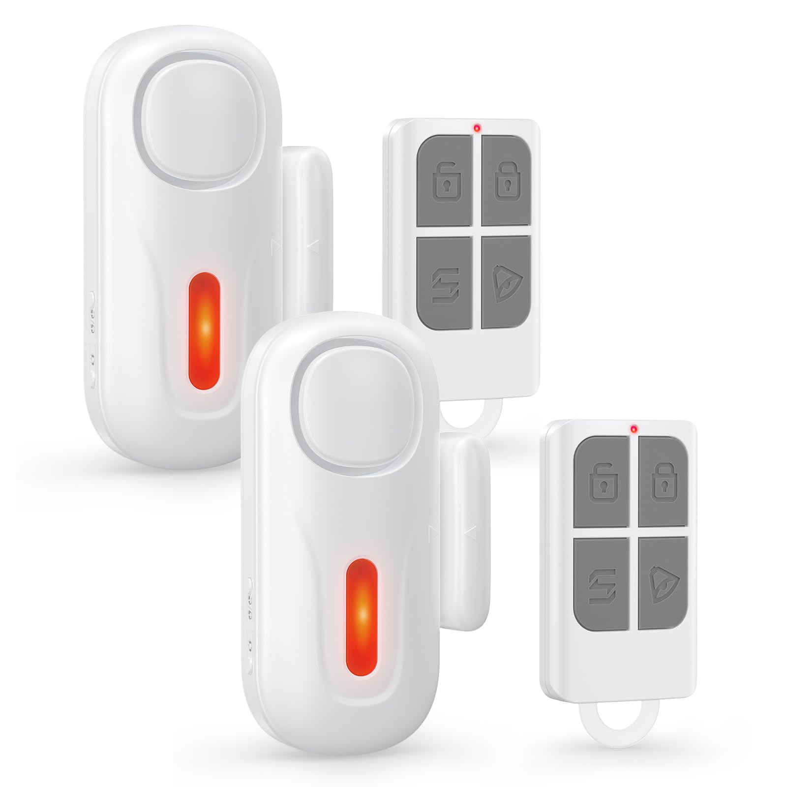 Photo 1 of Satisure Door Alarms for Kids Safety, 2 in 1 Alarm & Chime with Remote, Window/Pool Alarms for Home Security, Sliding Glass Doors, Wireless Alarm for Home Hotel(2 Pack, White)