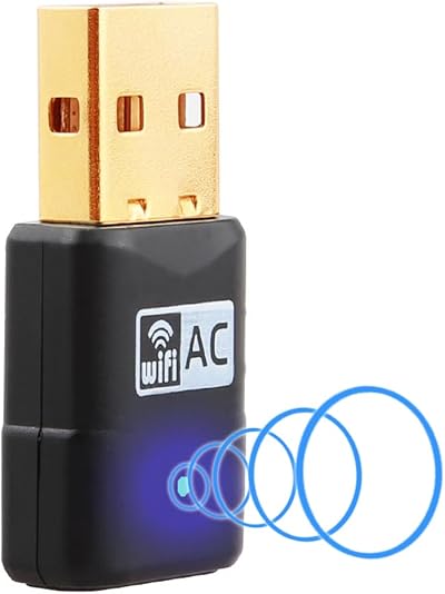 RyuuOto 600Mbps USB WiFi Dongle Mini Dual Band 5GHz 2.4GHz Adapter PC