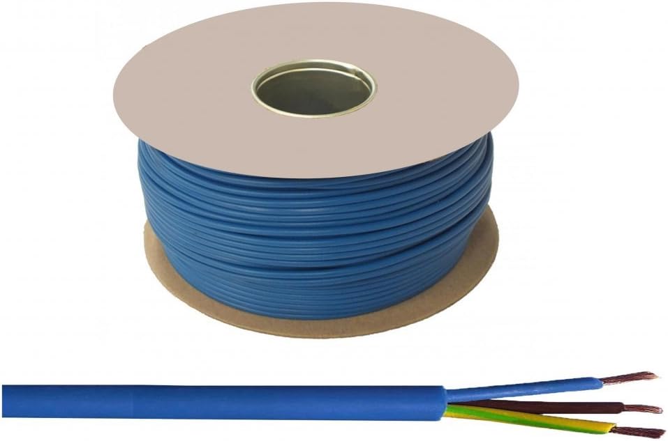 Arctic Cable 100 Meter Coil 4mm Artic Metre Blue 230 v 240 Volt 3 Core 13 Amp to 32 Amp M Extension Reel