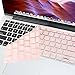 GMYLE Comfortable Touch Ultra Thin Soft Protector Keyboard Cover Compatible for MacBook Air 13 inch (A1369/A1466), OLD Version Pro 13 inch (A1278/A1425/A1502), OLD Pro 15 inch (A1398) - Rose Quartz