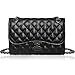 Solarfun Classic Crossbody Shoulder Bag for Women Quilted Purse With Metal Chain Strap Large