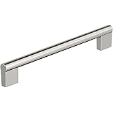 Amerock Versa 7-9/16 inch (192mm) Center-to-Center Satin Nickel Cabinet Pull, BP55531G10