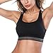 BESTENA Sports Bra, Cross Back High Impact Padded Workout Bras for Women Running and Yoga(Black,Small)