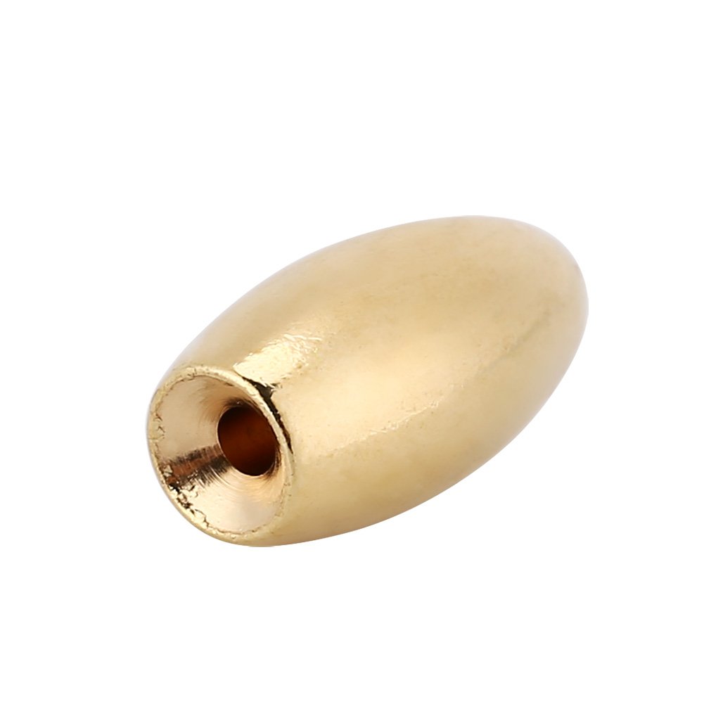 10Pcs Fishing Sinker Fishing Weight Copper Sinker Bullet Bass Sinker for Sea Boat Fishing Accessory (10g)