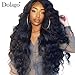 Dolago 250% Density Lace Front Wigs Human Hair Body Wave for Black Women, Premium Brazilian Virgin Hair Lace Frontal Wig Pre Plucked with Baby Hair, Glueless Full End Lace Wigs Natural Color 18Inch