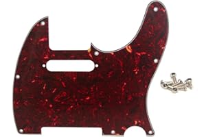 GENERIC Shengsui 8 Hole Tele Pickguard Pick Guard Scratch Plate for Telecaster USA/Mexican Fender Brown Tortoise Shell