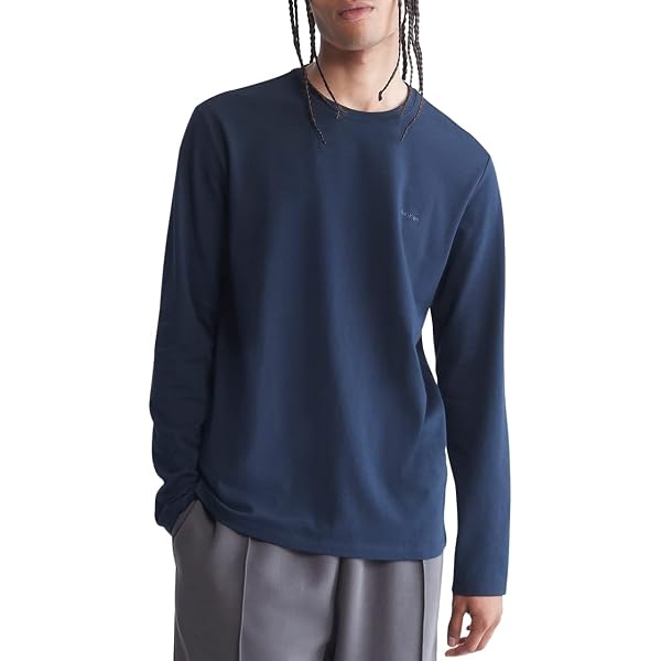 Calvin Klein Men's Relaxed Fit Archive Logo Crewneck Long Calvin Klein Men's Relaxed Fit Archive Logo Crewneck Long