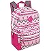 Trailmaker Girls' All Over Printed Backpack 17 Inch With Padded Straps (pink)