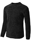 H2H Mens Slim Fit Basic Knitted Long Sleeve