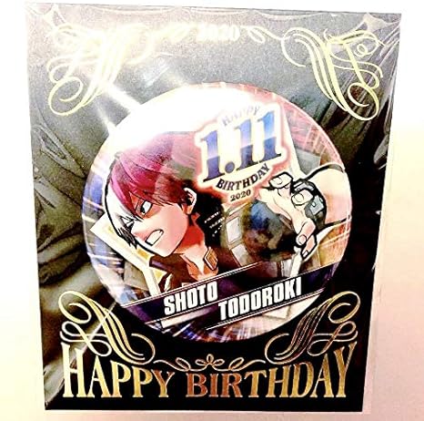 Amazon 轟焦凍 バースデイ缶バッジ ジャンプショップ 僕のヒーローアカデミア バースデー ヒロアカ 1 11 梶裕貴 366日 ステッカー柄 アニメ 萌えグッズ 通販