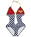 DC Comics Wonder Woman Stars Knot Plunge Monokini Bathing Suit XL
