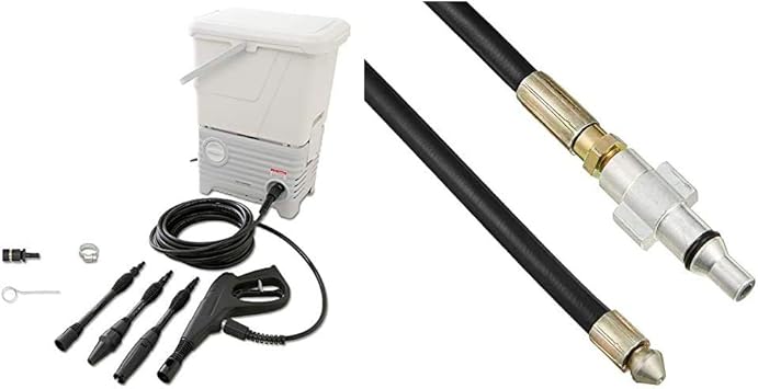 Amazon アイリスオーヤマ 高圧洗浄機 サイレント 温水対応 タンク式 場所を選ばす使用可能 Sbt 512n 高圧洗浄機 パーツ パイプクリーナーホース Fph セット買い 高圧洗浄機本体