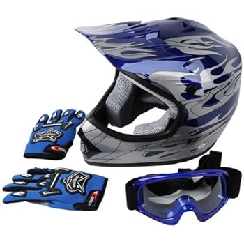 mx helmet and goggles