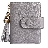 Women's Mini Credit Card Case Wallet with ID Window and Card Holder purse 9 Colors