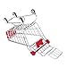 Anself Cute Metal Mini Shopping Supermarket Cart Pet Bird Toy for Parrot Random Color