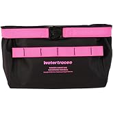 Watertrace Waterproof Waist Bag, for Surfing, Paddleboarding, Boating,Cycling,Water Park Activities (Black/pink)