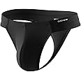 Casey Kevin Men's Ice Silk Thongs Underwear Bulge Pouch G-Strings Brief Underwear for Men T-Back Bikini