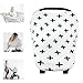Multi-Use Nursing Breastfeeding Cover Baby Car Set Cover Canopy Shopping Cart Cover Swaddle Blanket for Infants Newborns Toddlers Shower Gift (cross-shaped)
