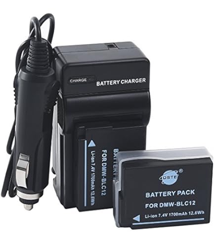 DMW-BLC12 DSTE Replacement Battery (2-Pack) And Rapid LCD Dual Charger