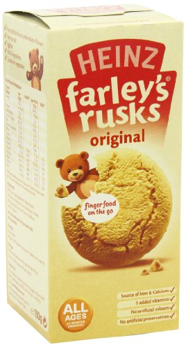 Heinz Farley Rusks, Biscuits For Baby's & Toddlers, 5.3-Ounce Boxes (Pack of 6)