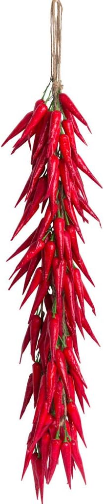 Künstliche Chili-Girlande Aufhängung - 62cm Grüne Paprika Dekoration Für Küche & Bauernhof