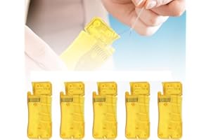 Auto Needle Threaders for Hand Sewing, New Upgraded Easy to Use Self Threading Needles for Hand Sewing Guide DIY Apparel Plas