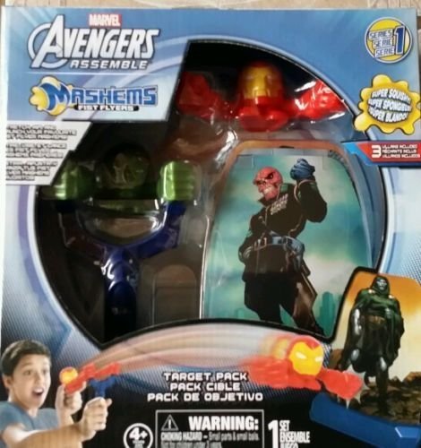 Marvel Mashems Fist Flyers Series 1 Avengers Assemble with Launcher, Target & Stand