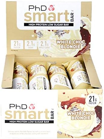 PhD Smart Bar White Chocolate Blondie 12 Bars x 64g