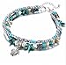 Fashion Double Anklet Conch Starfish Sand Turtle Pendant Anklet Bracelet