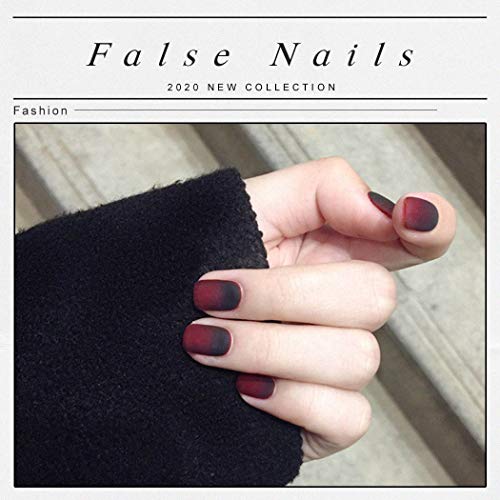 Earent Square Fake Nails Short Red And Black Matte Press On Nails Full Cover Artificial False Nail For Women And Girls 24pcs Pricepulse Earent Square Fake Nails Short Red And Black Matte Press On Nails Full Cover Artificial False Nail For Women And Girls 24pcs Pricepulse