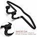 MATCC Car Coat Hanger,Rubber Coated Car Seat Headrest Coat Suit Jacket Clothes Hanger Black