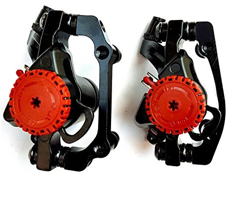 Star-Art Front and Back Disc Brake Kit - Aluminum alloy calipers, 2 Pcs stainless steel 160 mm Rotors & Cable & Brake Lever & 12 bolts, Freewheel Threaded Hubs Hole distance of 44mm (BB5)