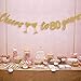 80th BIRTHDAY PARTY DECORATIONS - Glittery Gold Cheers to 80 Years Banner,Perfect Party Supplies 80th Anniversary Decorations for 80th Birthday