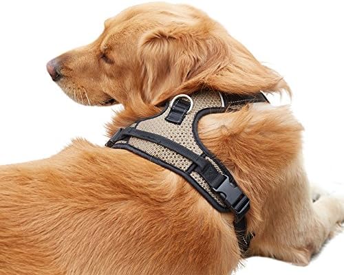TORNAQUI Front Range Dog Harness No-Pull Adjustable, Reflective Material Straps, Breathable Harness