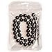 PLTbeads 12mm Black Onyx Agate Smooth Round Shape Natural Gemstone Loose Beads for 1 Strand per Bag Approxi 15.5 inch 32pcs Jewelry Making