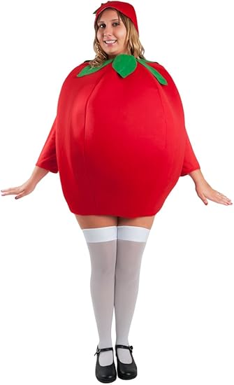 Amazon Com Adult Tomato Costume Size Standard Red Clothing Amazon Com Adult Tomato Costume Size Standard Red Clothing