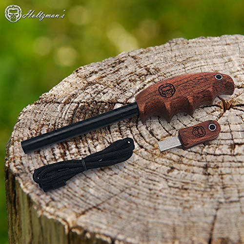 Ferro Rods Fire Starter Men's Survival Gift Set Weatherproof Ferro Rod