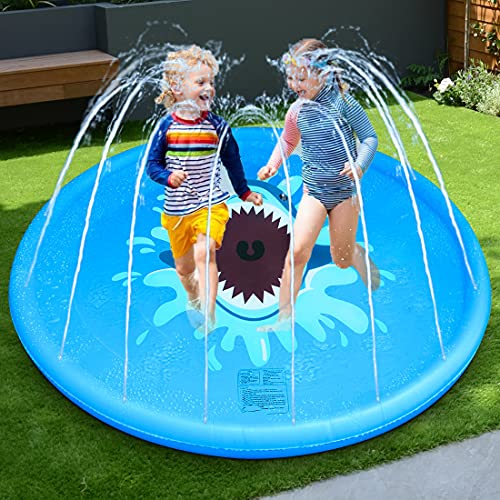 RAKEESA Sprinkler for Kids, Sprinkler Pad & Splash Play Mat 68\
