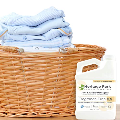 Heritage Park Luxury Laundry Detergent Fragrance Free, Hypoallergenic, Dermatologist Tested
