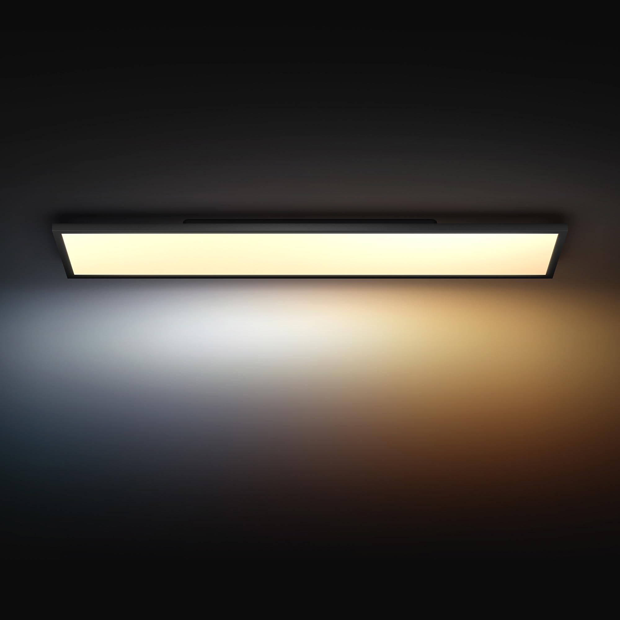 Philips Hue White Ambiance Aurelle LED Panel Light Inc. Dimmer Switch [120x30 cm – Black] for Indoor Home Lighting, Wall, Ceiling, Bedroom, Living Room, New Generation 2