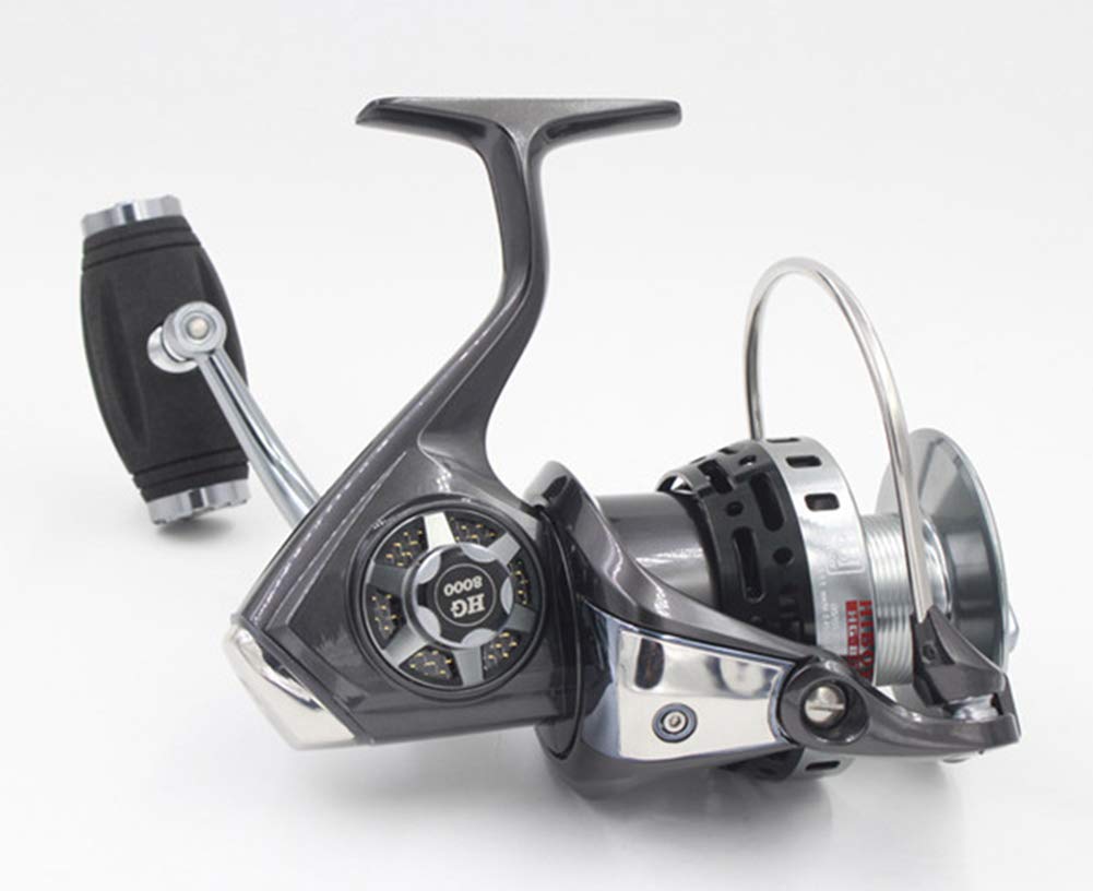 B07p46kwsp 8000 釣具 スピニングリール スピニング リール アルミ合金本体 隙間のない16軸長距離釣りリール kg30kgの様々な魚を釣ることができます スピニングリール レビューで送料無料